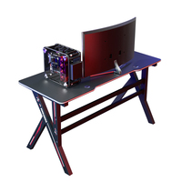 Bureau de jeu ergonomique G2 pour configuration PC, grand espace de travail, table d'ordinateur avec gestion des câbles