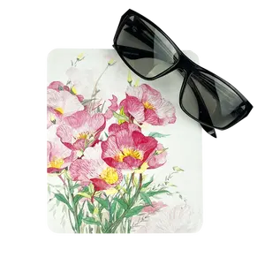 Custom Sublimation Logo Print Microfiber Sunglasses Cleaning Cloth Lens Phone Screen Soft Glasses Cleaning Cloth