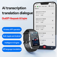 Reloj Grabador de Voz Inteligente con IA para Comercio Exterior, USB 2.0, Transcripción y Traducción con ChatGPT, Aleación
