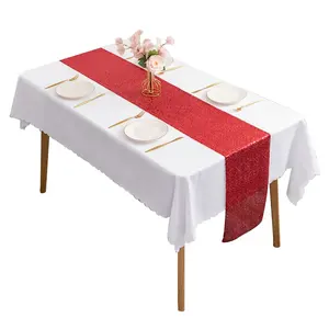רץ שולחן נצנצים זהב נצנצים מפת שולחן רץ שולחן יוקרה נצנצים רוז זהב רץ שולחן לחתונה תפאורה למסיבת יום הולדת