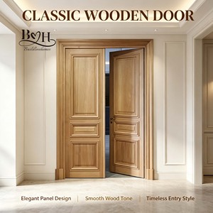 Porte d'entrée pivotante en bois massif sculpté de style américain rétro, en acajou, sécurisée, imperméable, pour l'<span class=keywords><strong>intérieur</strong></span> de la <span class=keywords><strong>maison</strong></span> - Product Image 3