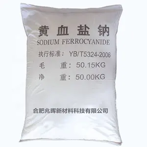 Approvisionnement d'usine meilleur prix ferrocyanure De Sodium Sodium l'hexacyanoferrate 13601-19-9 ferrocyanure De Sodium
