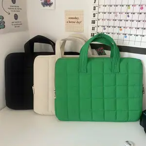 Shockproof Laptop Sleeve Bag With Handle Soft Green, Interior 11/13/14/15.6/16 Inch Laptop Bag Computer Bag Laptop Handbag