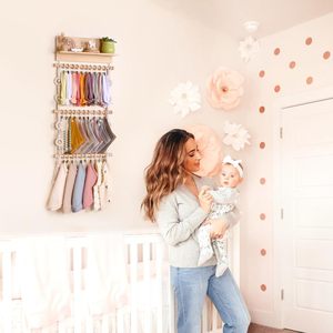 מחזיק ראש עבור ילדה תינוק, בעל קשת boho עבור בנות שיער קשתות אביזרים לשיער מארגן קיר תלוי תפאורה - Product Image 2