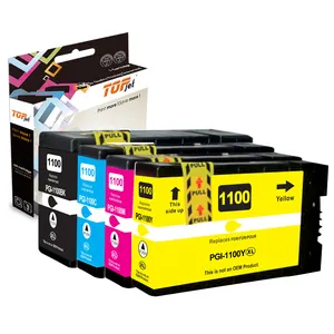 Topjet PGI1100 PGI1100XL PGI 1100 1100XL совместимый цветной чернильный картридж для принтера Canon MAXIFY MB2010 MB2110 MB27100