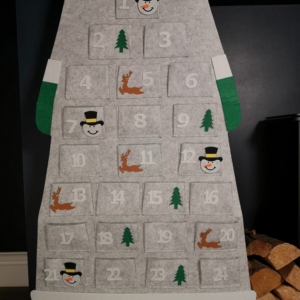 <span class=keywords><strong>Calendario</strong></span> de Bolsillo de Fieltro con Monograma de Santa Claus, <span class=keywords><strong>Calendario</strong></span> de Adviento de Fieltro con Diseño de Santa Claus para Decoración Navideña - Product Image 5