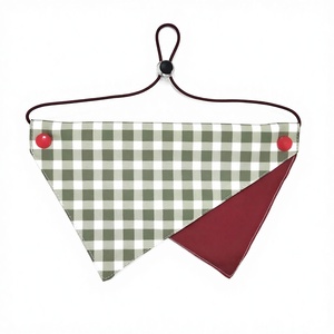 ผ้าพันคอแบบปรับได้พร้อมกระดุมแป๊ก - ผ้ากันเปื้อนรูปสามเหลี่ยมที่ระบายอากาศได้ดีและซักทำความสะอาดได้สำหรับสุนัขและแมวขนาดเล็ก กลาง ใหญ่ - Product Image 5