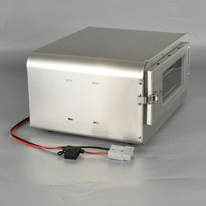 12V kỹ thuật số lò cho cắm trại thép không gỉ 150 Wát xách tay RV lò với màn hình LCD hiển thị, thông minh kiểm soát nhiệt độ cho xe tải ngoài trời du lịch - Product Image 2