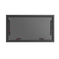 Fenêtre RV à 90 degrés avec cadre carré encastré, design en aluminium étanche pour camping-cars de style Airstream