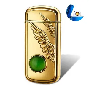 Luxury Creative Design No Flame Electric USB Rechargeable Heating Wire Cigarette Lighters