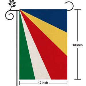 Drapeau des <span class=keywords><strong>Seychelles</strong></span>, extérieur, en lin de haute qualité, 12*18 pouces, plus de styles pour vous de choisir - Product Image 2