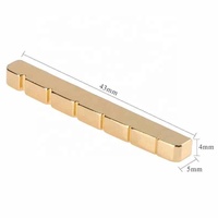 Professional Slotted Brass Metal String Nut for 6-String TL ST Electric Bass Guitar Part Guitar Parts & Accessories