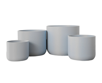 Design moderne Jardinières Rondes Décoratives Intérieur Extérieur Pot de Fleurs ou de Plantes Vietnam Fibre de Pierre Fait Main OEM Personnalisé