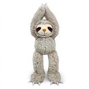Peluche paresseux mignonne personnalisée en usine, décoration <span class=keywords><strong>de</strong></span> famille d'animaux pour les fêtes, cadeau d'anniversaire pour enfants, jouet en peluche paresseux en coton PP <span class=keywords><strong>de</strong></span> 45 cm - Product Image 1