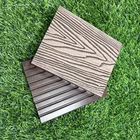 Plancher composite WPC imperméable en relief 3D de 140-25 mm pour balcon et terrasse