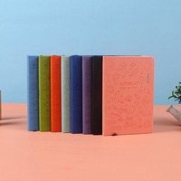 Libreta de Tapa Dura de Imitación de Cuero A5, Diseño Popular, Diario Escrito a Mano, 80 Hojas, Portátil, de Alta Calidad, Color Sólido, Regalo
