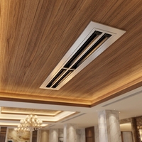 Diffuseur linéaire en aluminium extrudé de qualité supérieure LSD3595, grille d'air à motif réglable pour installations CVC haut de gamme