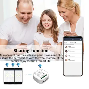 Interruptor de luz inteligente, alexa google home controle de voz tuya wifi inteligente sem fio Qx-303 gang 1/2/3 gang