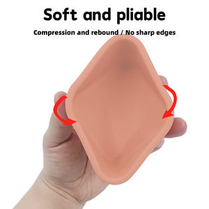 Récipient à vinaigrette en silicone pour petit condiment avec couvercles ensemble de tasses à sauce étanche réutilisable pour le déjeuner et le travail - Product Image 5