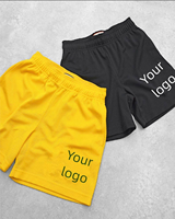 Shorts de sport pour hommes 2025 à séchage rapide, personnalisables avec micro-étiquette, en maille unie, pour entraînement en salle de sport et jogging