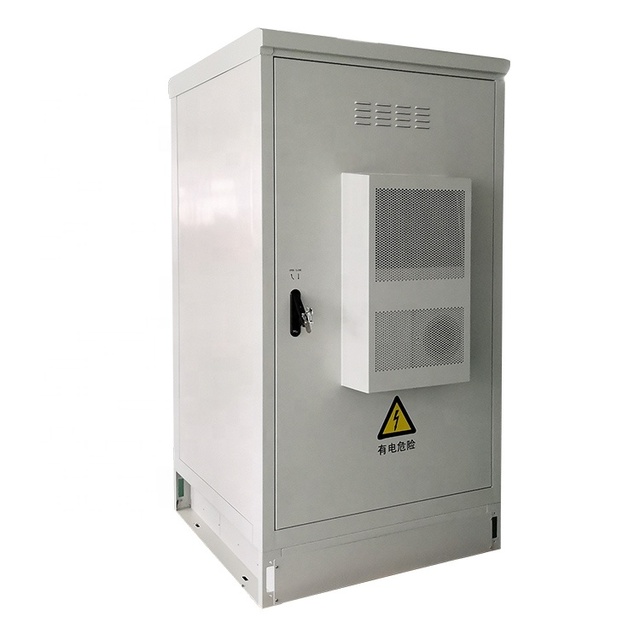 IP55 Air conditioning server rack/server case with pdu and light/outdoor storage metal enclosure  telecom base station