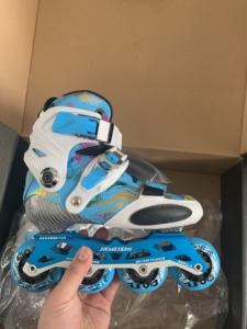 Patins à roulettes pour enfants en cuir et fibre de carbone, à fleurs plates, pour l'entraînement au patinage sur <span class=keywords><strong>glace</strong></span> et les cours de roller - Product Image 5