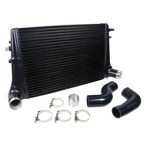 Prestazioni nero barra e piastra Intercooler 65mm Kit Intercooler da competizione per VW MK5 MK6 <span class=keywords><strong>1.6</strong></span> 2.0 <span class=keywords><strong>TDI</strong></span> Golf Jetta Passat <span class=keywords><strong>Caddy</strong></span> - Product Image 6