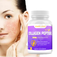 Capsule de collagène vitamine c blanchiment de la peau beauté supplément OEM collagène marin capsule dure