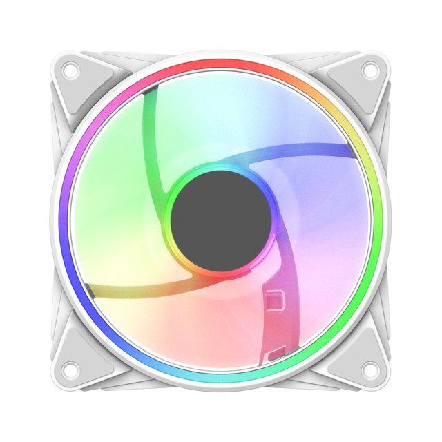 120mm RGB ARGB PC Case Fan with 4PIN PWM Large Air Volume Gaming Cooling Fan for Desktop Computer Chassis Colorful Cooling