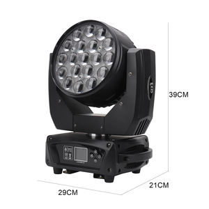 Foco Móvil LED Aura con Zoom y Efecto Wash, 19 Piezas * 15w, Tipo Ojo de Abeja, el Más Vendido en China en <span class=keywords><strong>2022</strong></span>, para Escenarios, Discotecas y Fiestas - Product Image 6