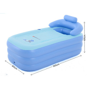 PVC kunststoff badewanne für erwachsene, aufblasbare badewanne für erwachsene, Tragbare Falten Aufblasbare Badewanne - Product Image 2