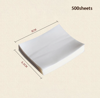 500 feuilles de papier d'emballage pratique pour bonbons, sucre, nougat, papier de riz gluant comestible, papier d'emballage comestible