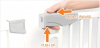 Barrière de sécurité pour animaux de compagnie extra haute en fer, sans perçage, à fermeture automatique, avec petite porte pour chat, fixation par pression pour escaliers et portes