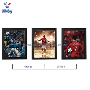 Poster 3D con 3000 design di calciatori famosi, decorazione da parete per appassionati di sport, poster lenticolare 3D con stelle del calcio mondiale. - Product Image 4