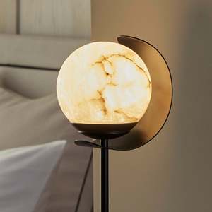 Creative <b>Round</b> Marble <b>Table</b> Lamp E27 LED Eye Caring <b>Bedside</b> Bedroom Light - Product Image 4