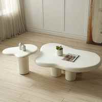 GEDO Table à thé moderne de luxe en nuage avec design minimaliste et créatif Meubles de salon de forme irrégulière