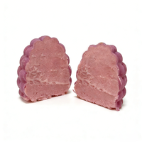 En gros, Boîte de desserts glacés 3D surgelés, mignons, croustillants au chocolat, aux saveurs de fruits (framboise et raisin), en forme de fruits