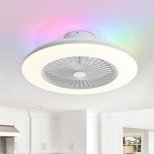 Intelligent <b>Remote</b> <b>Control</b> LED <b>Ceiling</b> <b>Fan</b> with Light Modern Design High CRI 80 Energy Efficient Dimmable 30W/72W for Home Use - Product Image 1