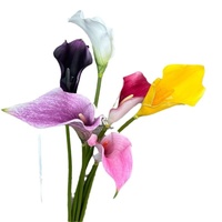 Bunga Calla Lily Buatan EVA Cetak Berkualitas Tinggi untuk Dekorasi Rumah & Pernikahan, Rangkaian Bunga Lembut