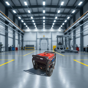 SE eamson เครื่องกำเนิดไฟฟ้าเบนซิน4จังหวะ225CC 5.5KW 230V 50Hz เครื่องยนต์ระบายความร้อนด้วยอากาศล้อแบบพกพา25L ถังน้ำมันอื่นๆ SS Samson - Product Image 1