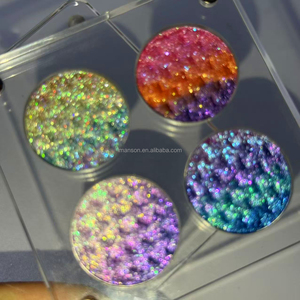 สร้างพาเลทอายแชโดว์อะคริลิคเปล่าของคุณเอง ขนาด 26 มม. ดูโอโครม มัลติโครม วีแกน สีชัดเจน ติดทนนาน พาเลทอายแชโดว์ DIY - Product Image 6