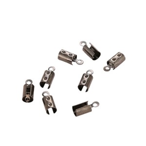 Clips en cuir demi-lune pour la fabrication de colliers, accessoires de bijouterie en or, argent, bronze antique et fer - Product Image 5