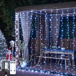 Hot bán IP65 không thấm nước ngoài trời chuỗi đèn bầu trời đầy sao thác nước băng dải đèn cho đám cưới trung tâm trang trí - Product Image 5