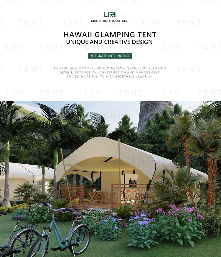 Waterproof Winter Glaming Hotel Luxury Cabin Hawaii Square Jungle Tents