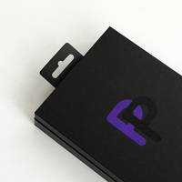 Caja de embalaje vacía reciclable personalizada, caja de Embalaje Universal genérica de cartón negro para teléfono móvil