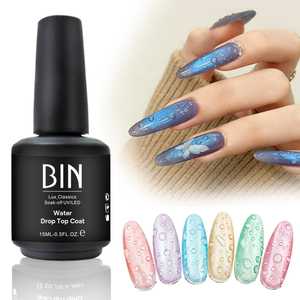 Esmalte <span class=keywords><strong>de</strong></span> <span class=keywords><strong>Uñas</strong></span> en <span class=keywords><strong>Gel</strong></span> con Efecto Gota <span class=keywords><strong>de</strong></span> Agua, Brillo Intenso, Transparente, Sellador, Sin Necesidad <span class=keywords><strong>de</strong></span> Limpiar, para Primavera/Verano, <span class=keywords><strong>Gel</strong></span> Funcional para Arte <span class=keywords><strong>de</strong></span> <span class=keywords><strong>Uñas</strong></span> - Product Image 1
