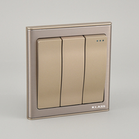 Interrupteurs muraux 16A Royaume-Uni, prix d'usine, 220V max. Prises électriques avec interrupteur pour hôtel, cadre en acier inoxydable, panneau noir, CE