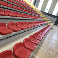 Siège de tribune de stade en PEHD moulé par soufflage, anti-vandalisme et résistant aux UV, marque JIAHE pour système de gradins sportifs