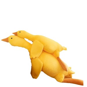 Plush Duck Pillow <b>Soft</b> <b>Stuffed</b> Animal <b>Toy</b> For Kids Gray Pink Yellow White Colorful Cushion Decorative Gift - Product Image 5