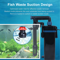 Filtre externe mural moderne en plastique pour aquarium de salon avec fonctionnement silencieux et conception de boîte de filtration efficace